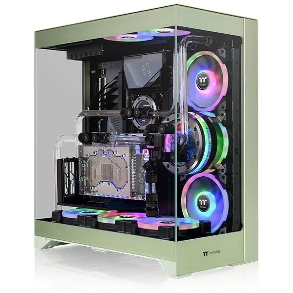 Корпус Thermaltake CTE E550 TG Matcha Midi-Tower зеленый [ca-1z8-00mewn-00]